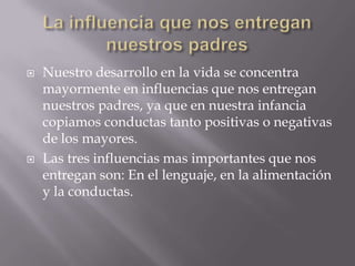 La influencia de los padres en sus hijos | PPTX