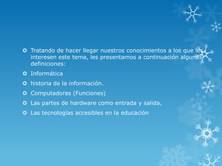 La informatica | PPTX