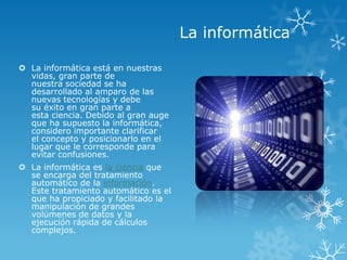 La informatica | PPTX