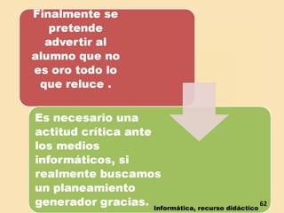 Informática, recurso didáctico 