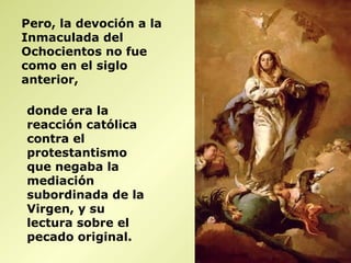 En el Piamonte a mitad del
Ochocientos se implantó el
culto al corazón Inmaculado
de María.
En Turín fueron
los Jesuitas, los
apóstoles de
esta devoción.
 