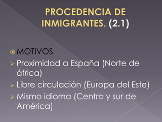 Cambio en la estructura de la población.