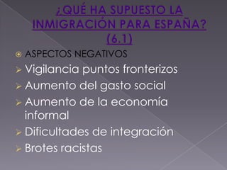 MOVIMIENTOS ILEGALES. (4.2)Vías principales de acceso:Estrecho de Gibraltar