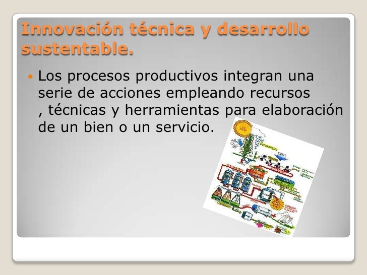 La innovación técnica y el desarrollo sustentable