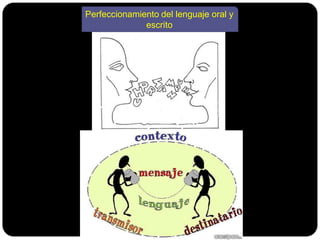 Perfeccionamiento del lenguaje oral y
              escrito
 