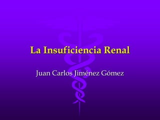 La Insuficiencia Renal Juan Carlos Jiménez Gómez 