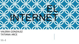 EL
INTERNET
VALERIA GONZALEZ
TATIANA ARCE
11-1
 