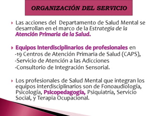 ORGANIZACIÓN DEL SERVICIO 