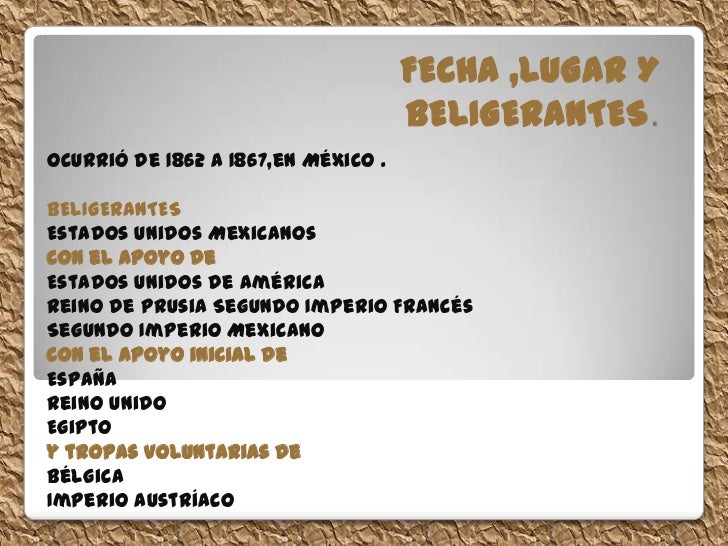 La intervencion francesa y el segundo imperio