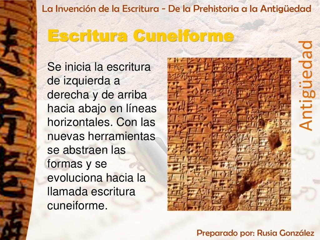 Qué Período Termina Con La Invención De La Escritura es.slideshare.net