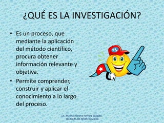 La investigación tipos y formas | PPT