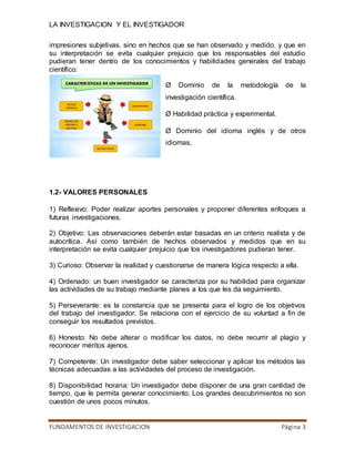 La investigacion y el investigador | DOCX