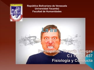 República Bolivariana de Venezuela
Universidad Yacambú
Facultad de Humanidades
 