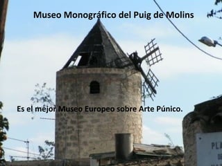 Museo Monográfico del Puig de Molins Es el mejor Museo Europeo sobre Arte Púnico. 