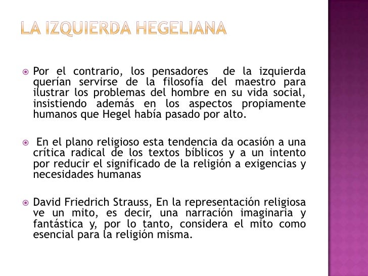 La Izquierda Hegeliana Y El Marxismo es.slideshare.net