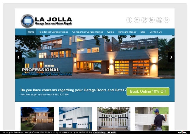 La Jolla Garage Door And Gates Repair Services