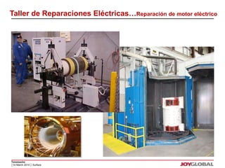Taller de Reparaciones Eléctricas…Reparación de motor eléctrico 
Toromocho 
│14 March 2014 │ Surface 
 
