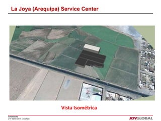 La Joya (Arequipa) Service Center 
Toromocho 
│14 March 2014 │ Surface 
Vista Isométrica 
 