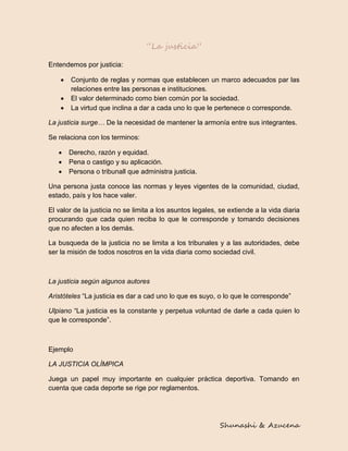 El valor de la justicia | PDF