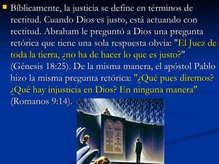 La justicia de dios | PPT
