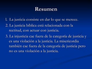 La justicia de dios | PPT