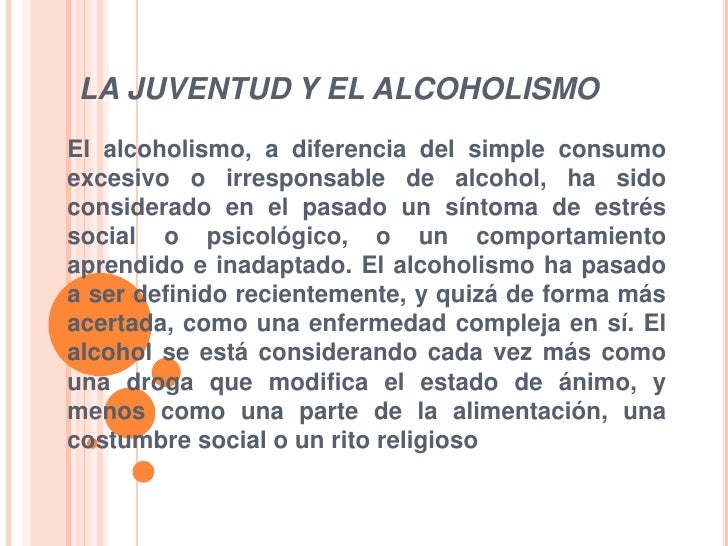 Los consejos de la superación del alcoholismo