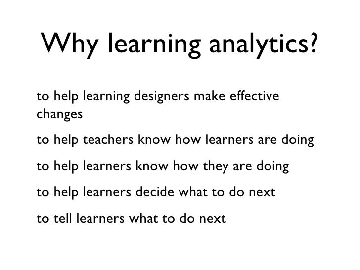 Learning analytics, soft and hard