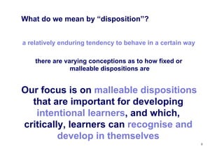 LAK12 Learning Dispositions and Transferable Competencies | PDF
