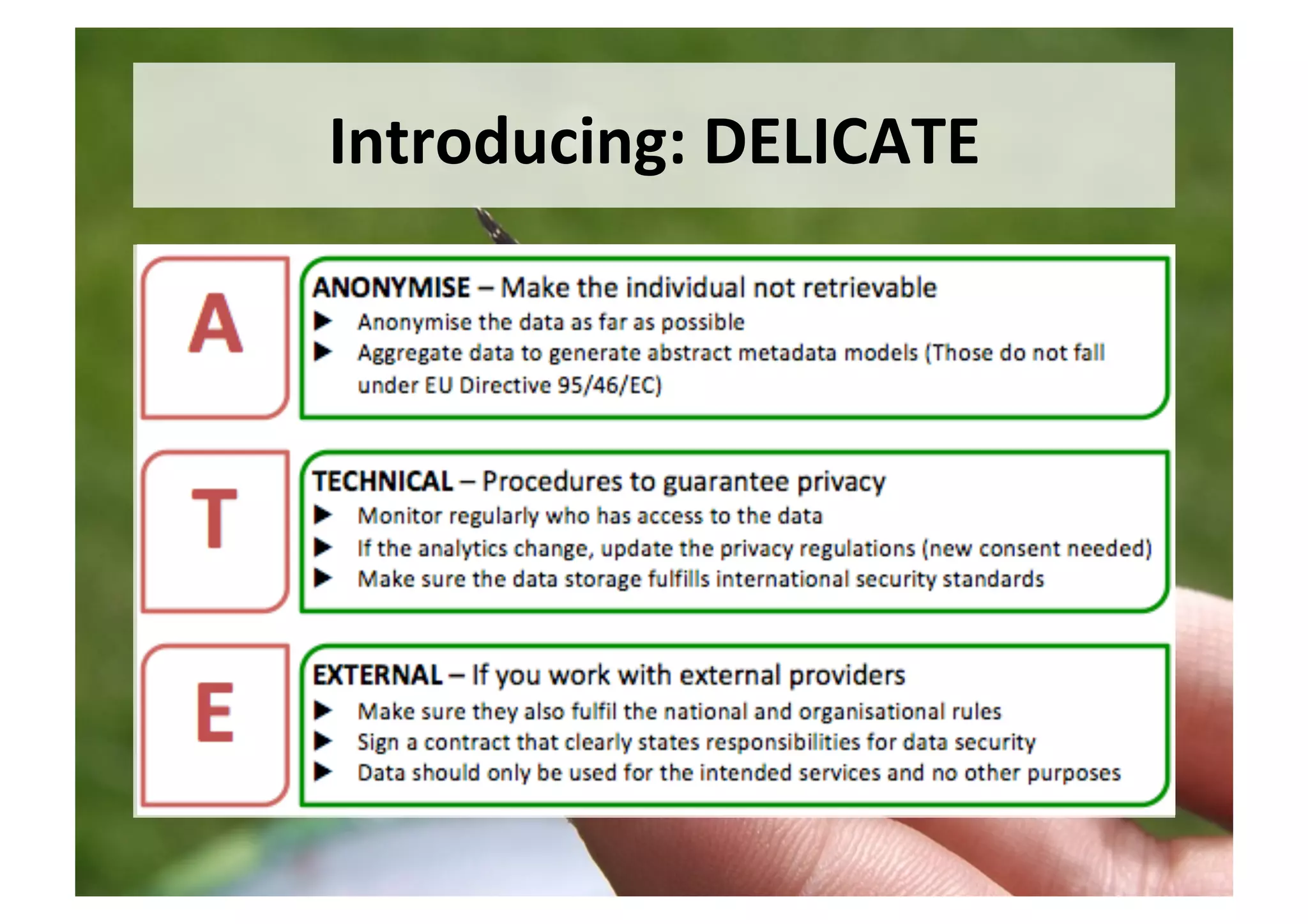 Introducing:	DELICATE	
 