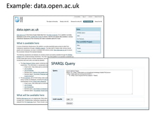 Example: data.open.ac.uk
 