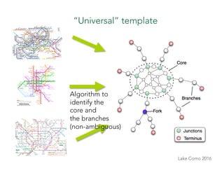 Lake Como 2016
“Universal” template
Algorithm to
identify the 
core and 
the branches
(non-ambiguous)
 
