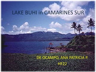 LAKE BUHI in CAMARINES SUR DE OCAMPO, ANA PATRICIA P. HF22 
