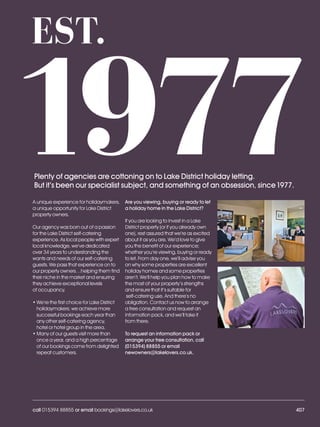 Lakelovers 2012 brochure