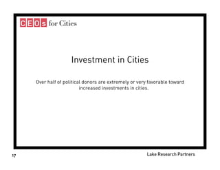 Donors and Cities - Celinda Lake
