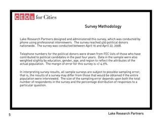 Donors and Cities - Celinda Lake