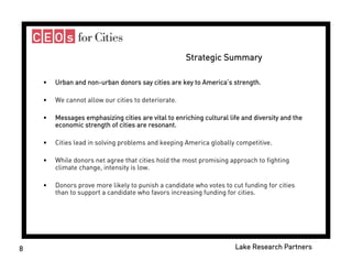 Donors and Cities - Celinda Lake