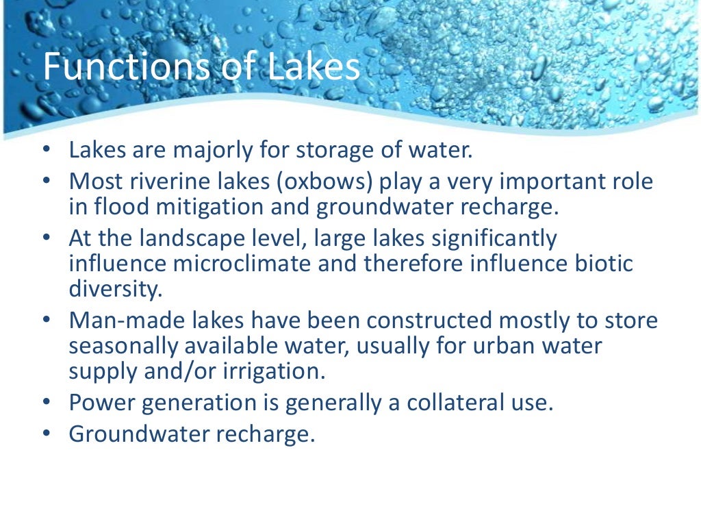 Lake restoration