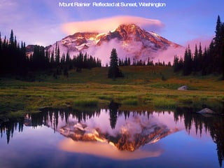 Mount Rainier Reflected at Sunset, Washington
 