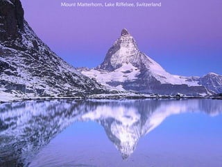Mount Matterhorn, Lake Riffelsee, Switzerland 