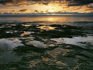 Lake Michigan, Cave Point County Park,  Wisconsin 