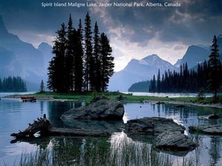 Spirit Island Maligne Lake, Jasper National Park, Alberta, Canada 