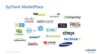 4 • © 2015 Lakeside Software
SysTrack MarketPlace
 