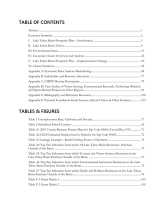 TABLE OF CONTENTS
Abstract...................................................................................................