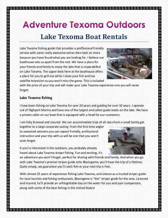 Lake Texoma Boat Rentals