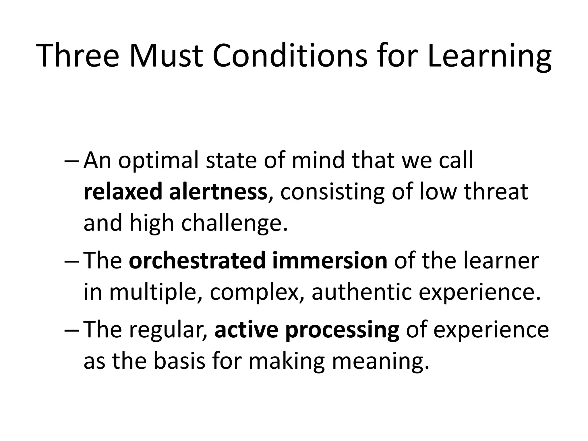 The Brain is a Parallel ProcessorBoth hemispheres work togetherMany functions occur simultaneouslyEdelman(1994) found when more neurons in the brain were firing at the same time, learning, meaning, and retention were greater for the learner.1