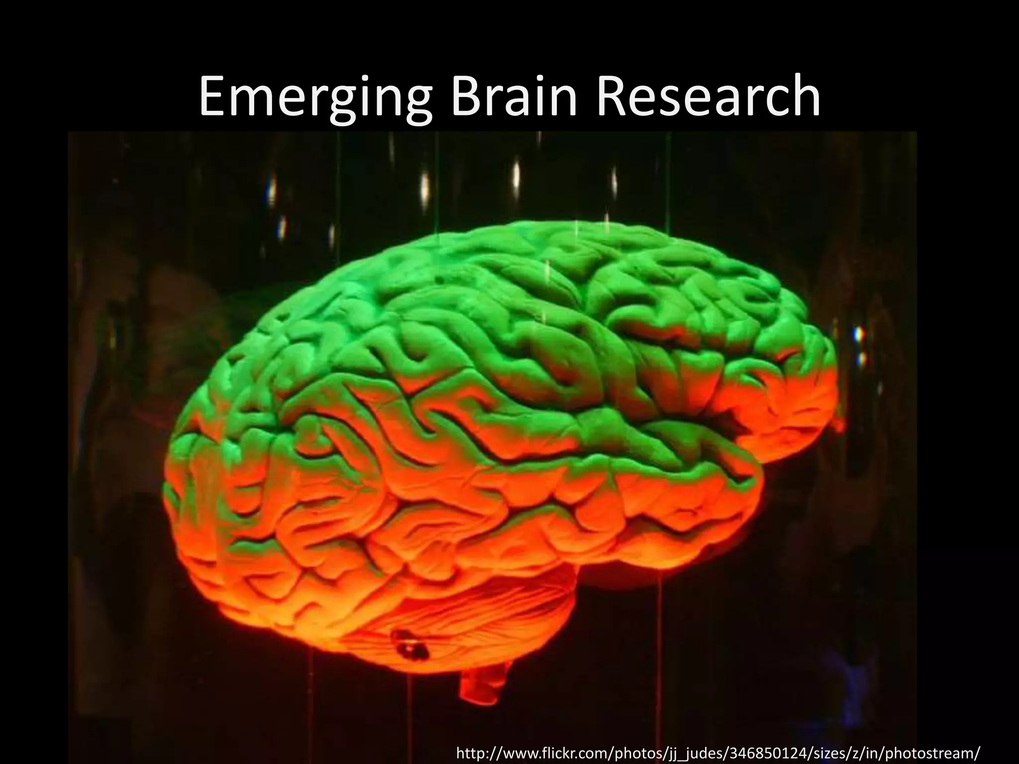 Emerging Brain Researchhttp://www.flickr.com/photos/jj_judes/346850124/sizes/z/in/photostream/