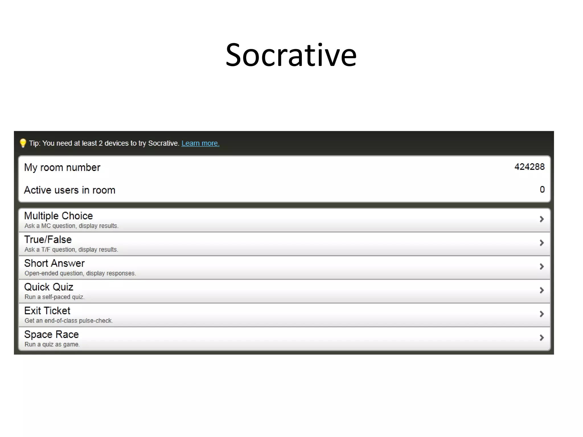 Socrative
 