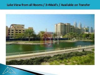 Lake View from all Rooms / 3+Maid's / Available on Transfer
 