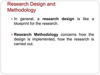 concepts and basics of research methodolgy | PPTX