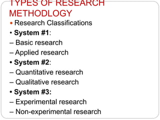 concepts and basics of research methodolgy | PPTX